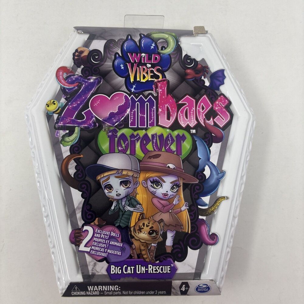 Zombaes Forever Wild Vibes Big Cat UnRescue Zombie Dolls NEW